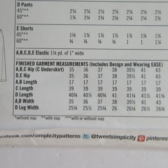 Simplicity 1663 Misses' Skirt Shorts & Pants Sewing Pattern Size 4-12 Uncut - Picture 4 of 8